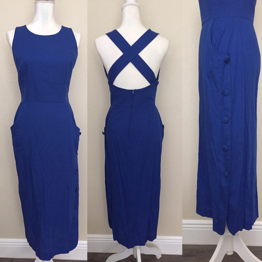 90’s Button Down Cross Back Jumper - image 1